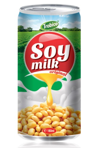 Trobico soy milk original alu can 180ml